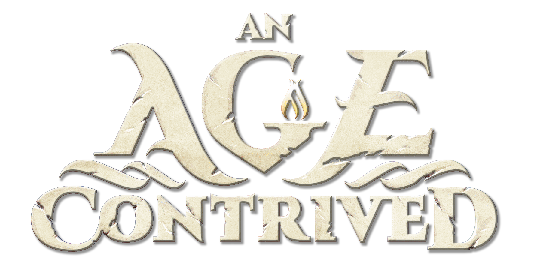 an_age_contrived_logo_bianco