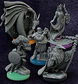 Miniature Ink-washed 5 divinità edizione base LIMITED